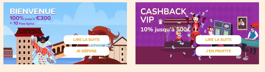 Bonus de bienvenue – offre pour la première inscription et premier dépôt